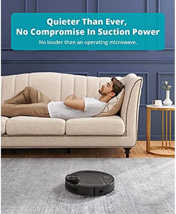 VIOMI Robot Vacuum Cleaner Vacuum Sweep and Mopping 3 in 1 Lidar Navigation Robot Vacuum Support Smart Mapping Control by App Alexa Google Assistant 2700PA 300 Min Runtime for Whole House Cleaning