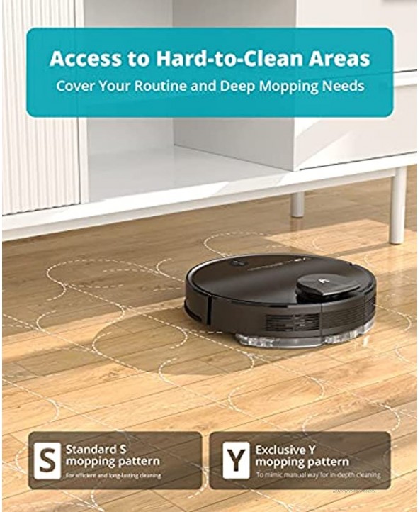 VIOMI Robot Vacuum Cleaner Vacuum Sweep and Mopping 3 in 1 Lidar Navigation Robot Vacuum Support Smart Mapping Control by App Alexa Google Assistant 2700PA 300 Min Runtime for Whole House Cleaning