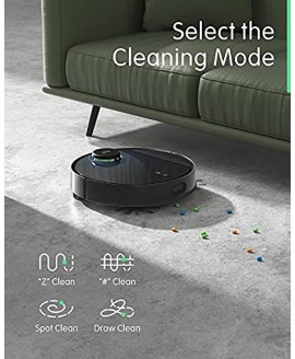 ZOOZEE Z70 Robot Vacuum and Mop Compatible with 5 GHz WiFi Precise Lidar Navigation Robotic Vacuum with 3500 Pa Power Suction Multi-Floor Mapping 5200 MAh LG Battery Work with Alexa