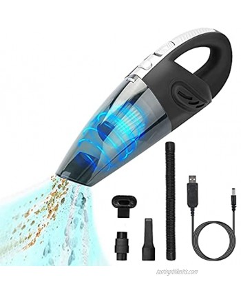 KOCASO Portable Handheld Vacuum Cleaner Automative Vacuum Cordless Rechargeable with High Power and Strong Suction Mini Lightweight Car Vacuum Cleaner Wet Dry for Dust,Car,Home Pet Hair