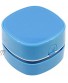 LuckySSR Portable Desktop Vacuum Cleaner Mini Table dust Sweeper Handheld Cordless Tabletop Vacuum Cleaning for Keyboard Home School Office Blue