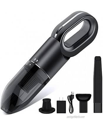 Portable High Power Cordless Handheld Vacuum Cleaner Car Vacuum,Wet Dry Car Vacuum Cleaner for Pet Hair Home and Car Cleaning.Two-speeds Adjustable