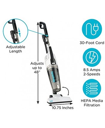 Corded Stick Vacuum Cleaner by Simplicity Powerful Bagless Vacuum for Hardwood Floors Certified HEPA Filtration S60 Spiffy