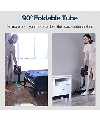 Redkey F10 Foldable Cordless Vacuum Cleaner, 23Kpa Stick Vacuum 60 mins Runtime 3 in 1 Lightweight Handheld Vacuum Rechargeable with 2200mAh Detachable Battery for Home Pet Hair Hard Floor Carpet