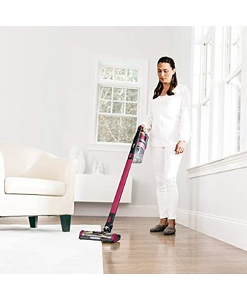 Shark IZ163H Rocket Pet Pro Cordless Stick Vacuum with MultiFlex Self-Cleaning Brushroll Dirt Engage Technology and Powerful Suction in Raspberry