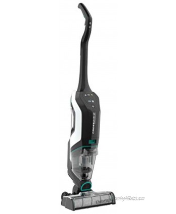 BISSELL 2554A CrossWave Cordless Max All in One Wet-Dry Vacuum Cleaner and Mop for Hard Floors and Area Rugs Black Pearl White with Electric Blue Accents
