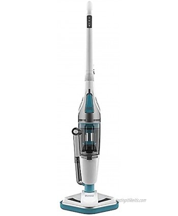 BLACK+DECKER Mop & Upright Dry Washable HEPA Filter Powerful 1,000 Steam Boiler & 500 Watt Vacuum Kills up to 99% of Germs Corded for Unlimited Runtime White BDXSMV190G