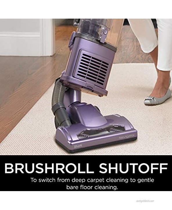 Shark NV352 Navigator Lift Away Upright Vacuum with Wide Upholstery and Crevice Tools Lavender