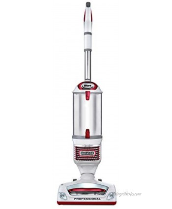 Shark Rotator Professional Upright Corded Bagless Vacuum for Carpet and Hard Floor with Lift-Away Hand Vacuum and Anti-Allergy Seal NV501 White with Red Chrome