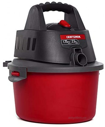 CRAFTSMAN CMXEVBE17250 2.5 gallon 1.75 Peak Hp Wet Dry Vac Portable Shop Vacuum with Attachments