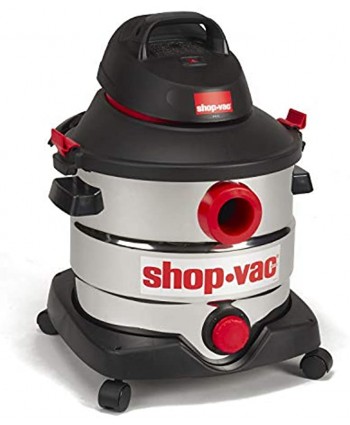 Shop-Vac 5979403 8 gallon 6.0 Peak Hp Stainless Wet Dry Vacuum,Black