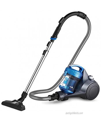 eureka WhirlWind Bagless Canister Vacuum Cleaner Lightweight Vac for Carpets and Hard Floors Blue