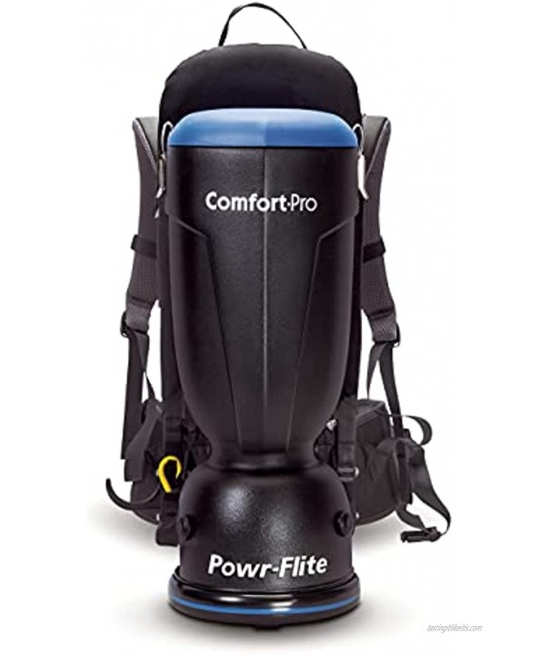Powr-Flite Comfort Pro Backpack Vacuum Commercial Canister Vacuum Cleaner – Hepa Filter BP6S 6 Quart