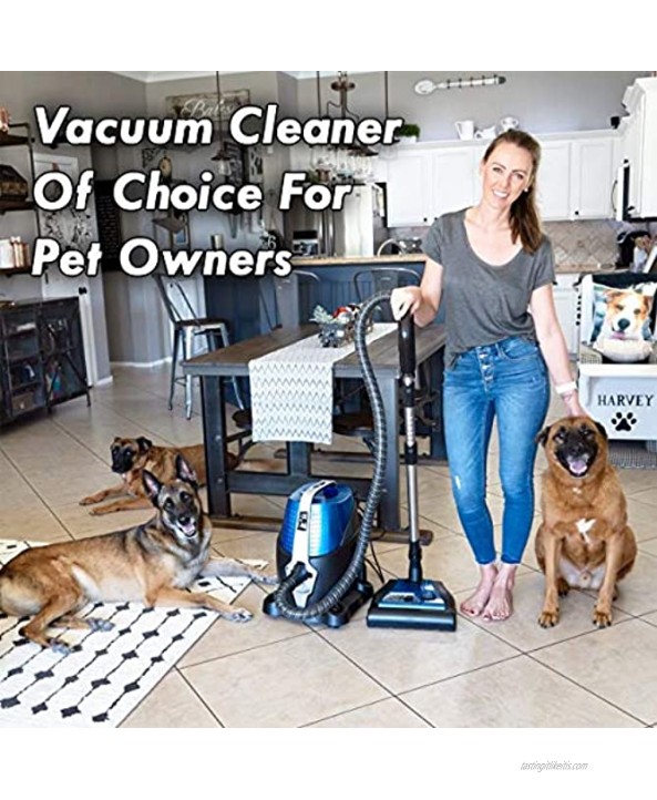 Sirena Vacuum Cleaner – Water Filtration 2-Speed Bagless Canister Vacuum Cleaner Allergy Pet Pro