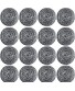 16 PCS Stainless Steel Sponges Scrubbers Cleaning Ball Utensil Scrubber Density Metal Scrubber Scouring Pads Ball for Pot Pan Dish Wash Cleaning for Removing Rust Dirty Cookware Cleaner 16 Packs