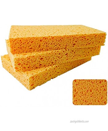 6 x 3.6 x 0.9 Inch JK SP-T22 Large Sponge Kitchen Sponges Handy Sponges Cellulose Sponges Dish Washing Sponge Natural Sponge Car Washing Sponge Eco Friendly Sponge
