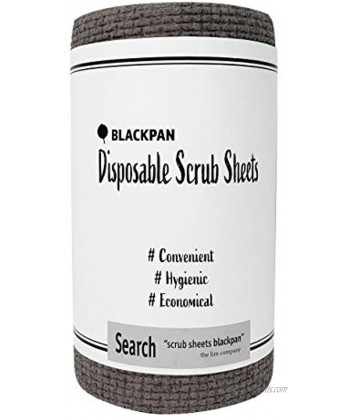 BLACKPAN Scrub | Disposable Scrub Sheets | Paper Towel Format | Non-Scratch | Cleaning Supplies | Dishwashing | Sponges Kitchen | Scouring Pads | Kitchen Cloths 1 Roll