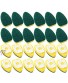 Cotiny 24 Pack Dish Wand Refills Replacement Sponge Heads Brush Clean Sponge Brush Refill for Kitchen Room Cleaning Tools Color Set 1