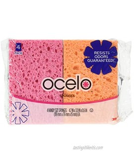 O-Cel-O Handy Sponges Assorted ColorsPackaging May vary 4 Count pack of 4
