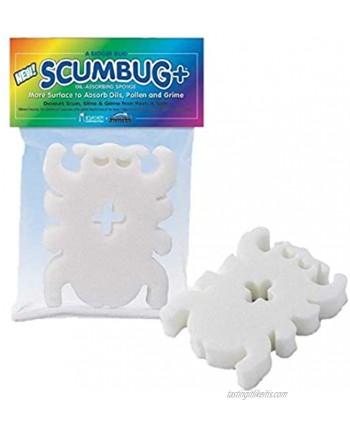 Rola-chem Scum Bug Scumbug Plus Hot Tub Pool Oil Absorbing Sponge Scumbug Slime Oils Remover Floating Sponges for Slime Plus Single Pack