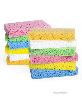 Sponges Kitchen Sponges for Dishes Comprssed Cellulose Sponges for Kitchen,Bathroom -12 Pack