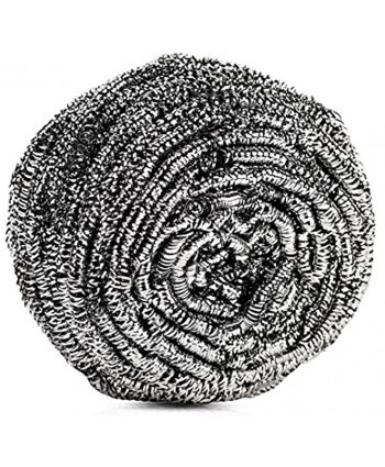 Stainless Steel Sponges Metal Scrubber 12 Pack Steel Wool Scrubber Pad Steel Wool Scrubber Used for Dishes Pots Pans Ovens Kitchens Bathroom and Tough Cleaning Jobs 25 Grams