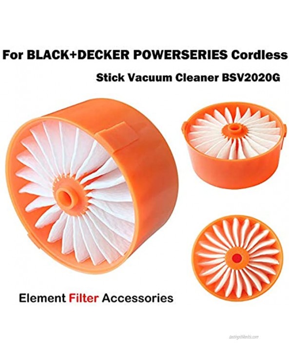 4 Pack Filter Element for Black + Decker BSV2020G Wireless Vacuum Cleaner Accessory