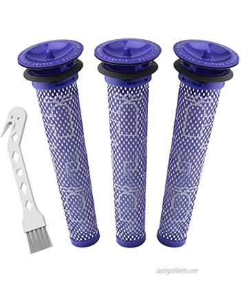 Colorfullife 3 + 1 Pack Pre Filters for Dyson DC58 DC59 V6 V7 V8 Vacuum. Replacements Part # 965661-01. 3 Filters Kit for Dyson Filter Replacements