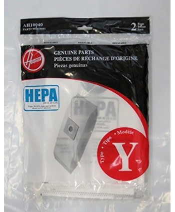 Hoover WindTunnel Y HEPA Pleated Vacuum Filter Bags 6 Pack AH10040 902419001