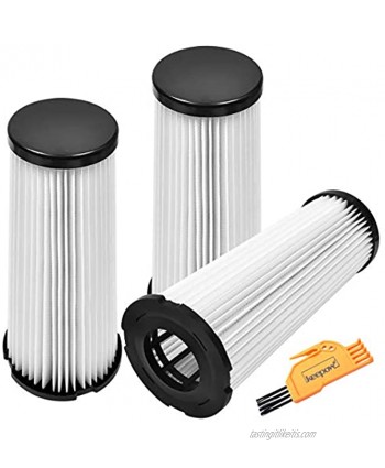 KEEPOW 3 Pack F1 Replacement HEPA Filter for Dirt Devil Featherlite Upright Vacuum Parts# 2JC0280000 3-JC0280-000