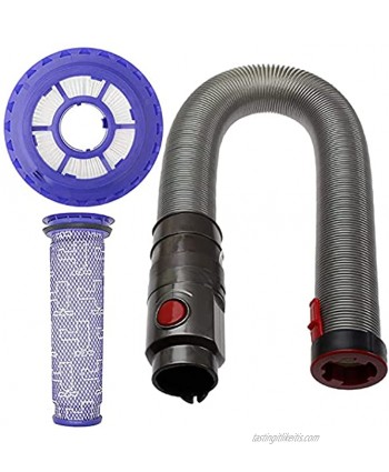 KTSIM hose assembly gray red HEPA column filter and pre-filter replacement parts compatible with Dyson DC40 and DC41 vacuum cleaners