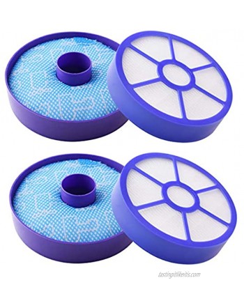 Set of 2 Replacement Pre Motor and Post Motor HEPA Vacuum Filter Dust Cup Primary Filter for Dyson DC33 Replace Part 919563-02 921616-01