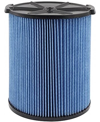 9-38751 Replacement Filter Compatible with CRAFTSMAN CMXZVBE38751 Fine Dust Wet Dry Vac Filter，Fit for 5 to 20 Gallon Shop Vacuums Blue And Black