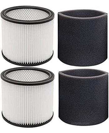 ANBOO Replacement Filter for Shop-Vac 90304 90350 90333 903-04-00 9030400 fits Most 5 Gallon and Above Wet Dry Vacuum Cleaners Compare to Part # 90585 4 Pack