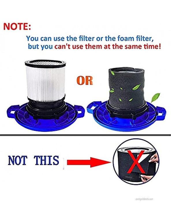 Apatner Foam Sleeve Filter Compatible with Shop-Vac 90304 90350 90333 Replacement 5 Gallon Up Wet Dry Vacuum Cleaners Compare to Part # 90304 90585 1+2