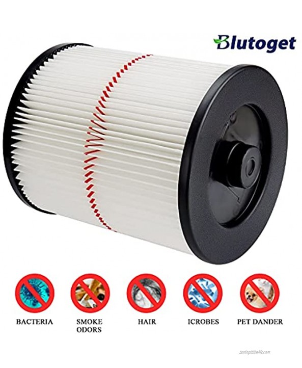 Blutoget 17816 Cartridge Filter Replacement Compatible with Craftsman Shop Vac Craftsman 17816 9-17816 Wet Dry Vacuum Air Cartridge Filter（Pack of 2）