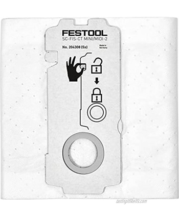 Festool 204308 CT Mini Midi -2 5 Filter Bags