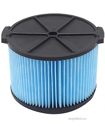 GHM Compatible VF3500 Filter- 3-Layer Pleated Paper Vacuum Filter Compatible with Wet Dry 3-4.5 Gallon Portable Vacuums WD3050 WD4070 WD4080 WD4522 4000RV 4500RV
