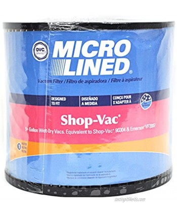 MICRO-LINED Cartridge Filter Designed to fit Shop-Vac 90304 & Emerson VF2007