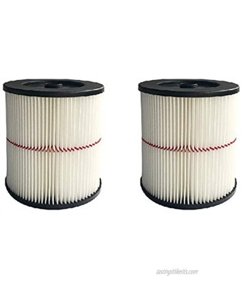 Nispira Replacement HEPA Filter Compatible with Craftsman Red Stripe Shop Vacuum Wet Dry Vacs Vacuum. Compared to Part 17816 9-17816. 2 Pack