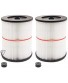 Replacement Filter for Shop Vac Craftsman 9-17816 Filter for Craftsman 17816 Vacuum Filter Wet Dry Air Filter for Craftsman 5 6 8 12 & Larger Gallon Vacuum Cleaner 2 Packs