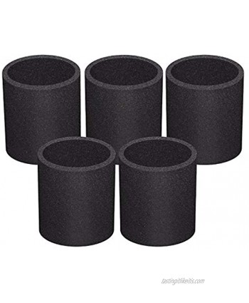Replacement for 90585 VF2001 Foam Sleeve Fits Most Shop Vac Vacmaster & Genie Shop Vacuum Cleaners above 5 Gallon. 5 Pack