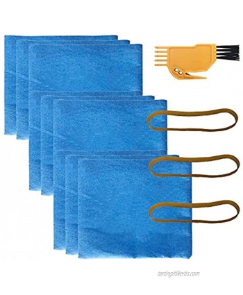 S SMILEFIL 9 Pack Blue Cloth Reusable Dry Filter Bags Compatible with Stanley 25-1217 1-5 Gallon Wet Dry Vacuums