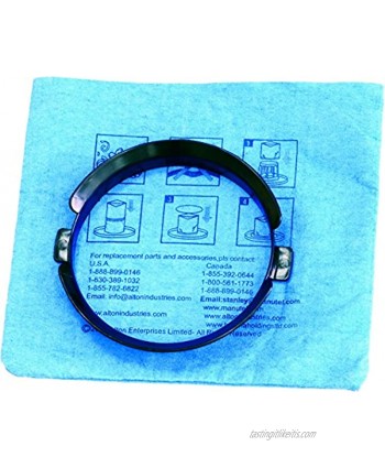 Stanley 19-1500 Blue Cloth Reusable Filter with Clamp Ring for 5-6 Gallon Wet Dry Vacuums Fit for Stanley SL18115 SL18115P SL18116 SL18116P SL18191P SL18199P SL18117 SL18701P-10A SL18410P-5A