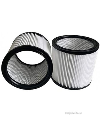 YBOOCWZT 90304 Replacement Cartridge vacuum filter 90304 90350 90333 Type U Compatible With Shop Vac Wet Dry Vacuum cleaners—90304 2pack-white