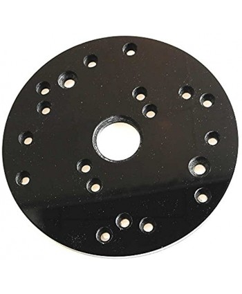Big Horn 14104 Universal Router Plate with Replacement Screws and Plastic Insert Rings