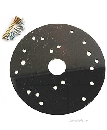 Big Horn 14104 Universal Router Plate with Replacement Screws and Plastic Insert Rings
