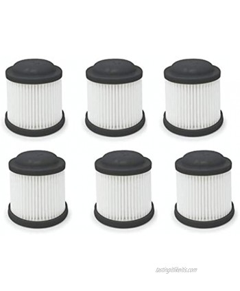 Fette Filter Cordless Vac Replacement Filter Compatible with Black & Decker. Compare to Part # PVF110 Pack of 6