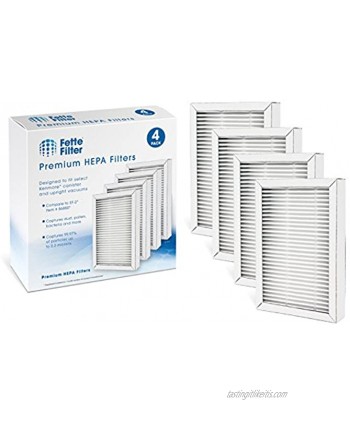 Fette Filter HEPA Vacuum Filter Compatible with Kenmore Exhaust EF-2 Compares to 86880 and Also Compatible with Panasonic Compares to MC-V194H Pack of 4