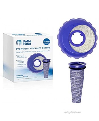 Fette Filter Vacuum Filter Set Compatible with Dyson Small Ball UP15 Small Ball Multi Floor & Small Ball Pro. Compare to Part  # 966444-02 & 967276-01. Combo Pack